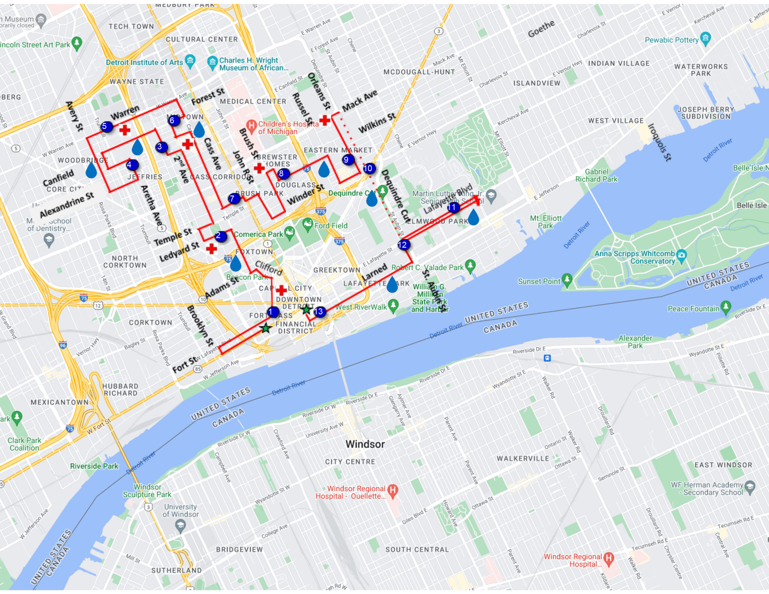US-Only-Half-Marathon-Route