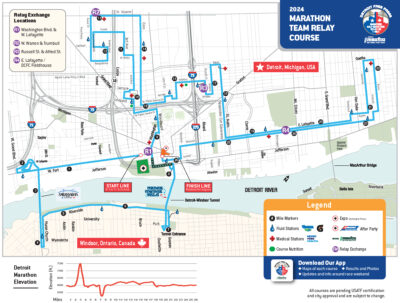 Detroit Free Press Marathon – Course Maps
