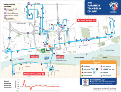 Detroit Free Press Marathon – Course Maps